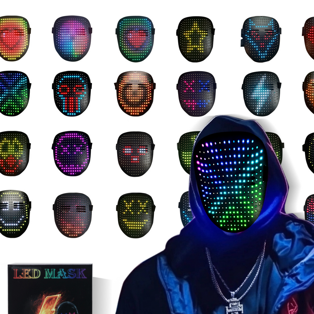 LED Gesture Control Halloween Face Mask
